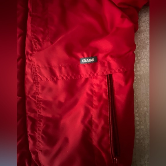 Men’s red Italian Colmar ski jacket. Warm and cozy on the slopes. Italian size52 - Picture 5 of 5